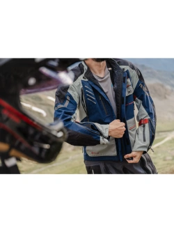 Kurtka motocyklowa tekstylna Klim Carlsbad niebiesko-czerwona