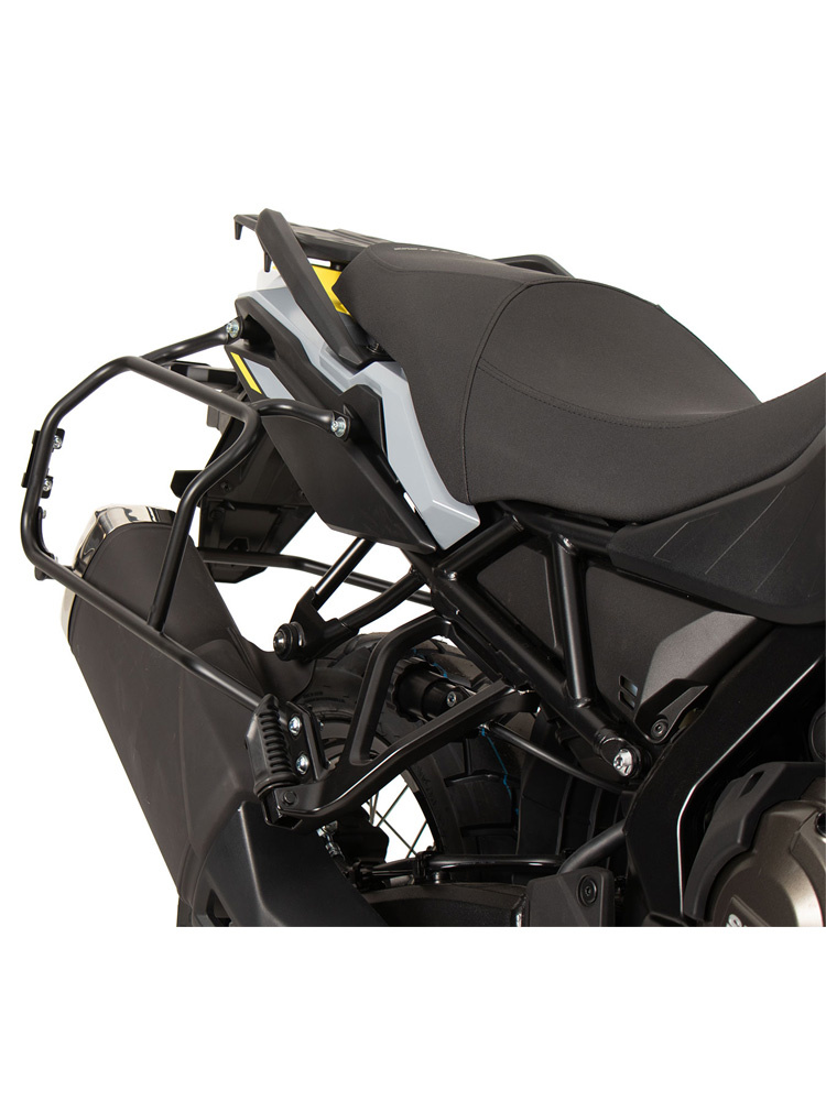 Zestaw: kufry boczne + stelaże Hepco&Becker Xplorer Cutout do Suzuki V-Strom 800 DE (23-) czarne