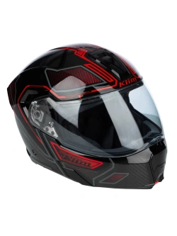 Kask szczękowy Klim GT1 Expedition Encrypted czarno-czerwony