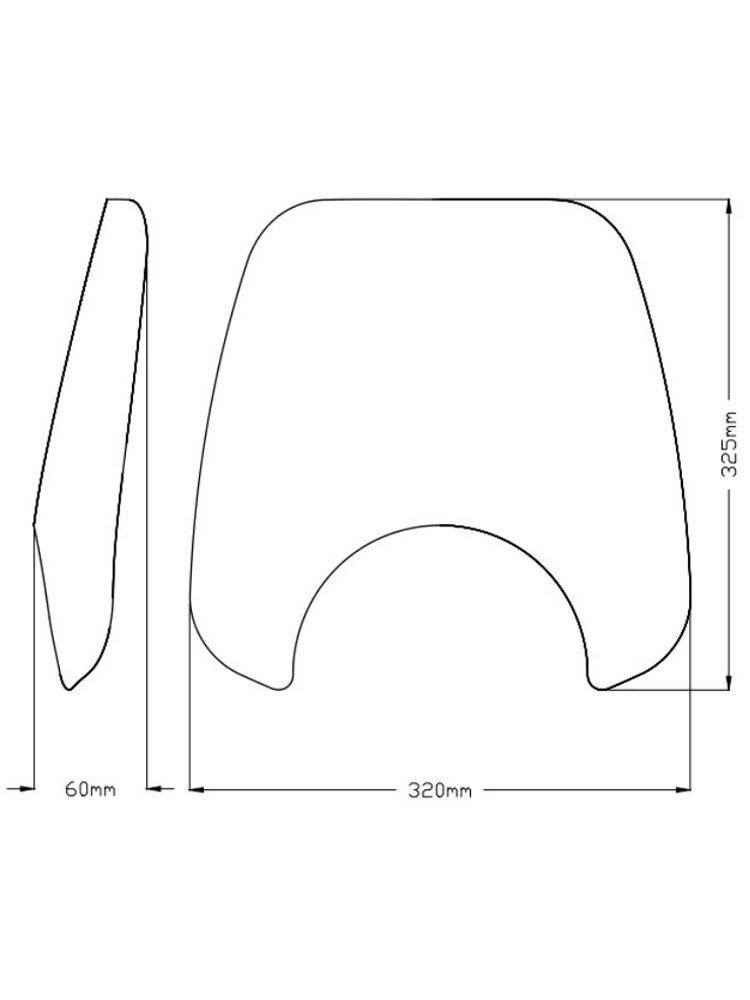 Owiewka motocyklowa sportowa PUIG Naked New Generation Honda CMX 1100 Rebel/ DCT (21-) lekko przyciemniana