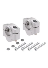 Podwyższenie kierownicy Hepco&Becker KTM 990 Supermoto R (07-13) [20 mm w górę] srebrne