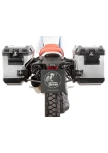 Zestaw: kufry boczne + stelaże Hepco&Becker Xplorer Cutout BMW R 12 G/S (25-) srebrne