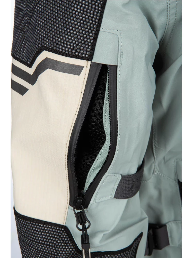 Kurtka motocyklowa tekstylna Klim Adventure Rally szaro-brązowa