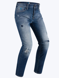 Jeansy motocyklowe PMJ Street niebieskie