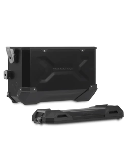 Zestaw: kufry boczne TRAX ADV + stelaże PRO SW-Motech Ducati Multistrada V2/ S (12,13,14) (24-) czarne [poj.: 2 x 45 L]