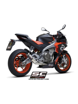 Pełny układ wydechowy SC-Project CR-T Aprilia Tuono 660 (21-) włókno węglowe