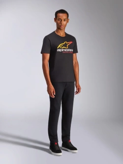 Koszulka z krótkim rękawem Alpinestars Aligned CSF czarna