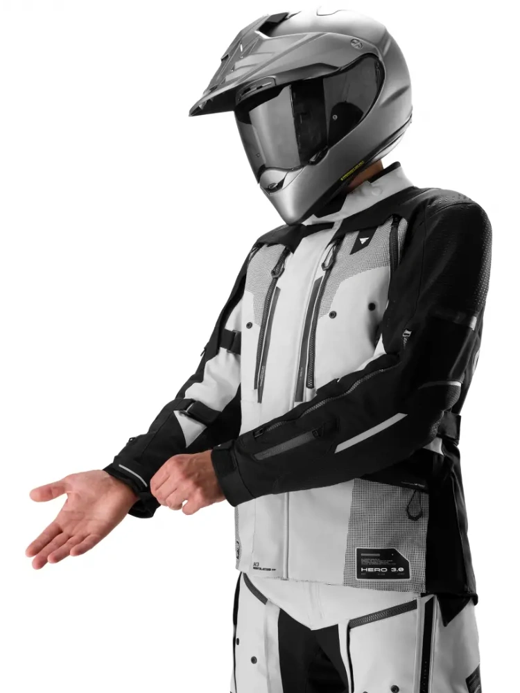 Kurtka motocyklowa tekstylna Shima Hero 3.0 G2 szaro-czarna