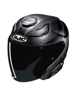 Kask otwarty HJC F31 Naby srebrno-czarny