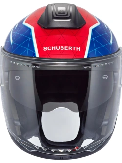 Kask otwarty Schuberth J2 Nova niebiesko-biało-czerwony