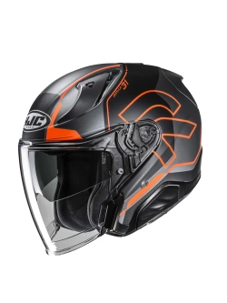 Kask otwarty HJC RPHA 31 Dereen czarno-pomarańczowy
