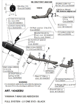 Pełny układ wydechowy LeoVince LV ONE EVO Yamaha T-Max 530 (17-19)/ T-max 560 (20-24) czarny [stal nierdzewna] 