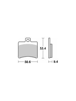 Klocki hamulcowe [tył] SBS 152 CT