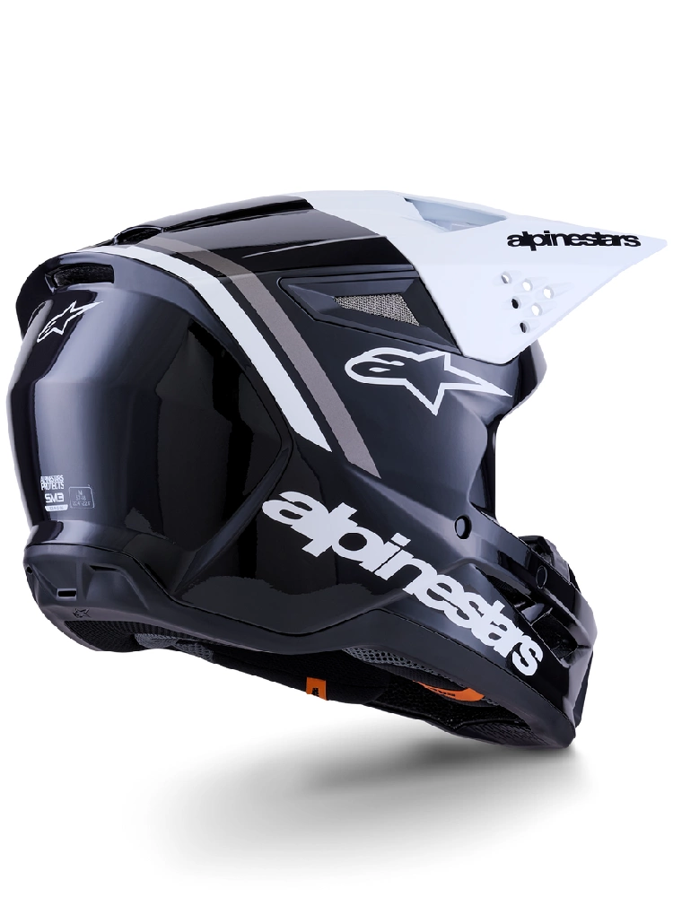 Kask enduro Alpinestars SM3 Radium czarno-szaro-biały