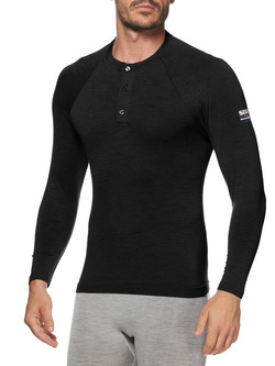 Bluza termoaktywna SIXS Serafino Merinos czarna unisex