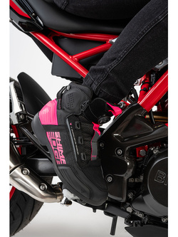 Buty motocyklowe damskie Shima Edge Vented czarno-różowe