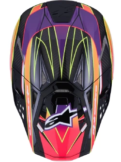 Kask enduro Alpinestars MX Supertech M10 Era różowo-fioletowy-fluo
