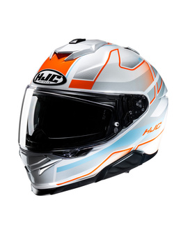 Kask integralny HJC i71 Iorix srebrno-pomarańczowy