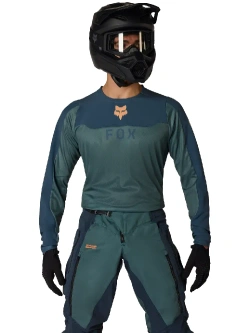Bluza enduro Fox Ranger zielono-niebieska