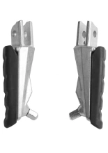 Podnóżki motocyklowe kierowcy BikeTec BMW F 800 GT (11-13)/ S (04-08)/ ST (04-12) czarno-srebrne