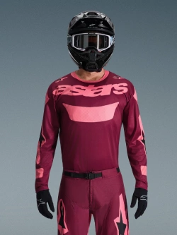 Bluza cross Alpinestars MX Racer Riway czerwono-różowa