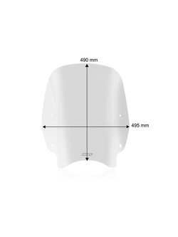 Szyba motocyklowa WRS Standard Honda SH 125 Mode (13-24) przezroczysta