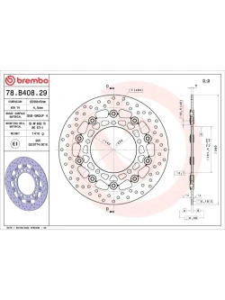 Tarcza Hamulcowa Brembo Serie Oro Floating Prime Line Suzuki Gladius 650 (09-15)/ SV 650 X (18-20) [śr. 290 mm]