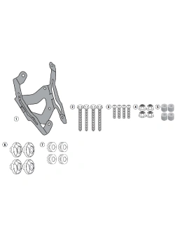 Mocowanie GIVI do szyby 2122DT Yamaha MT-09 Tracer (15-17)