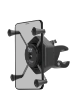 Uchwyt na telefon RAM X-Grip duży z adapterem tłumiącym wibracje i klamrą zaciskową Tough-Claw