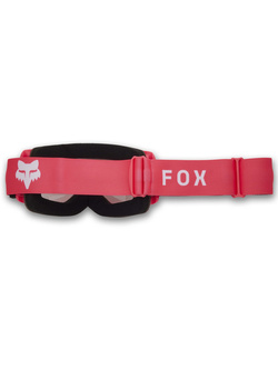 Gogle motocyklowe Fox Main Core z przezroczystą szybą, czerwone