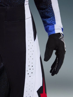 Spodnie cross Alpinestars MX Techstar Knif czarno-biało-czerwone