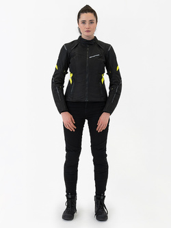 Kurtka motocyklowa damska tekstylna Shima Rush 2.0 czarno-fluo
