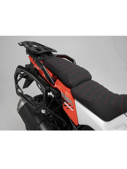 Zestaw: kufry boczne + kufer centralny + stelaże 37/45/38 TRAX ADV do Suzuki V-Strom 1050/XT [19-] czarne