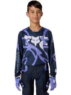 Bluza enduro dziecięca Fox 180 Diffuse Se Blueberry niebieska
