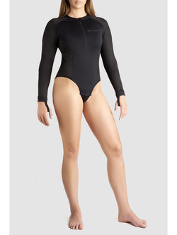 Body damskie z ochraniaczami Pando Moto Shell WW 02 czarne