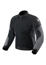 Kurtka motocyklowa tekstylna REV’IT! Torque 3 H2O czarno-ciemnoszara