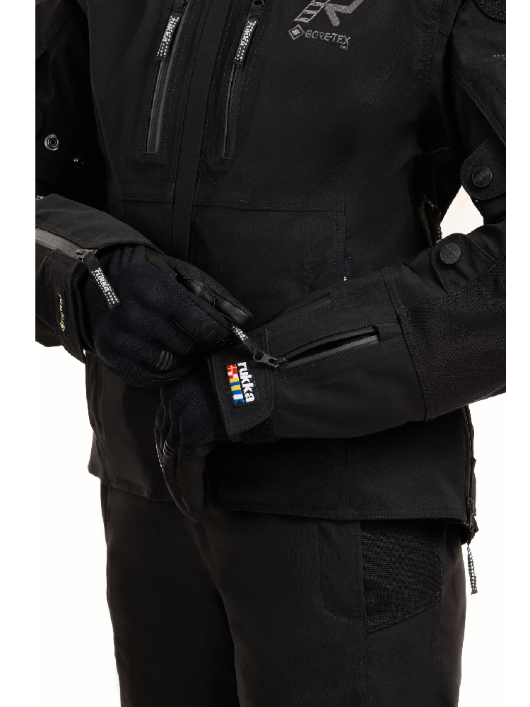 Kurtka motocyklowa damska tekstylna Rukka FlexoRina czarna