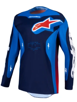 Bluza cross Alpinestars MX Racer Hunt niebiesko-czerwona
