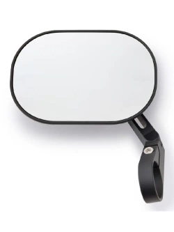 Lusterko motocyklowe krótkie Daytona D-Mirror-16 Flat do montażu na końcu manetki czarne [adapter]