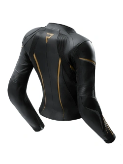 Kurtka motocyklowa damska skórzana Rebelhorn Diva ST czarno-złota