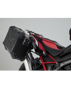 Zestaw: kufry boczne + stelaże PRO TRAX ADV SW-MOTECH 45/37 L do motocykla Honda CRF1100 L Africa Twin (19-21) [pojemność 45 + 37L]