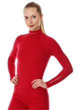Bluza damska Brubeck Extreme Wool z długim rękawem różowa