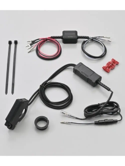 Ładowarka motocyklowa z gniazdami USB-A, USB-C Daytona czarna