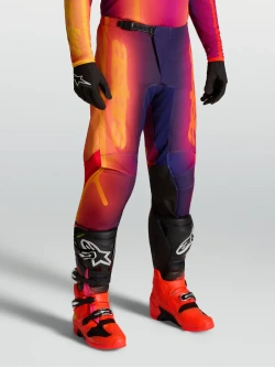 Spodnie cross Alpinestars MX Fluid Kepler pomarańczowo-fioletowe
