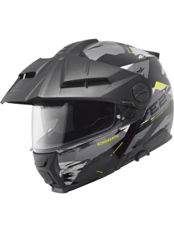 Kask szczękowy Schuberth E2 Trail czarno-szaro-żółty matowy