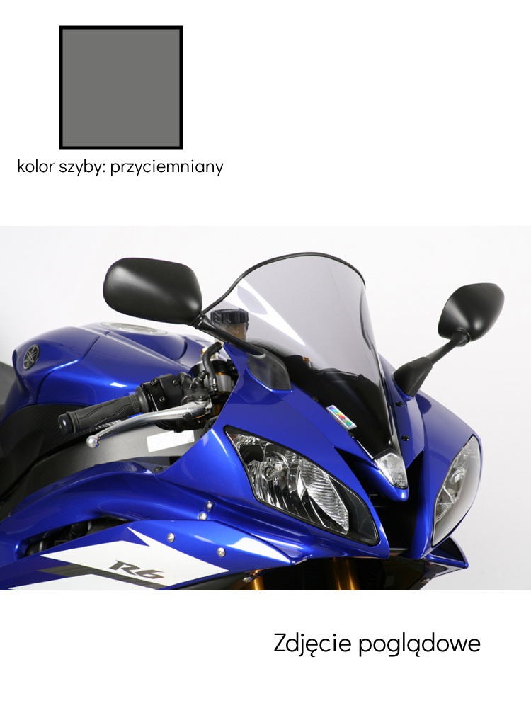 Szyba motocyklowa MRA Racing "R" Yamaha YZF R 6 (06-07) przyciemniana