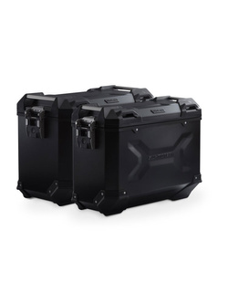 Zestaw: kufry boczne + stelaże PRO TRAX ADV 45/37 L do motocykli KTM 790 Adventure (23-), 890 Adventure / R (22-), 890 SMT (23-) czarne [pojemność 45 + 37 L]