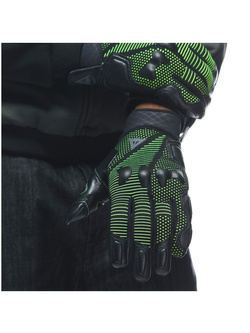 Rękawice motocyklowe Dainese Unruly Ergo-Tek czarno-zielone
