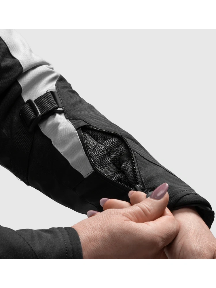 Kurtka motocyklowa damska tekstylna Rebelhorn Swift czarno-szara-fluo