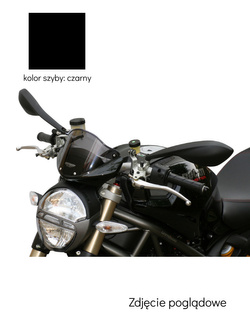 Szyba motocyklowa MRA oryginalny kształt "O" Ducati Monster 696/796/1100 czarna